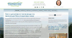 Desktop Screenshot of mountain-west-construction.com